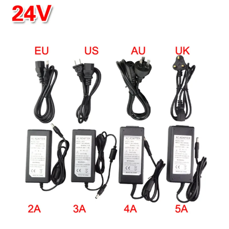 LED Adapter Power Supply DC5V / DC12V DC24V 1A 2A 3A 5A 7A 8A 10A For led strip lamp lighting led power driver plug