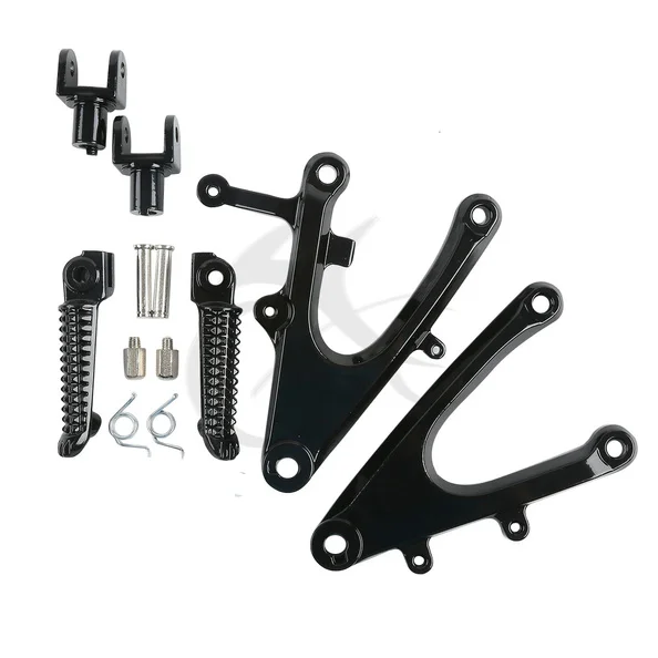 Aluminum alloy Front Rider Footrests Bracket Foot Pegs For YAMAHA YZF R1 2004 2005 2006