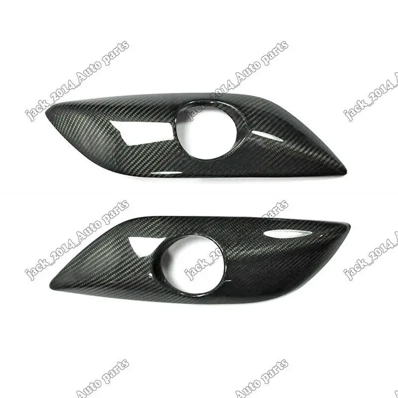 Real Carbon Fiber Front Fog Light Covers 2pcs Fit for Hyundai Veloster 2011 2012 2013 2015 2016 2017