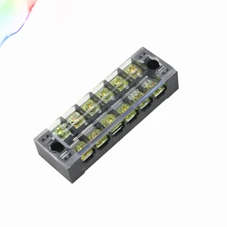 25A 600 V Dubbele Rij Barrière Schroefklemmenblok Draadconnector TB Serie 6 Posities Manieren Fabriek Groothandel TB-2506