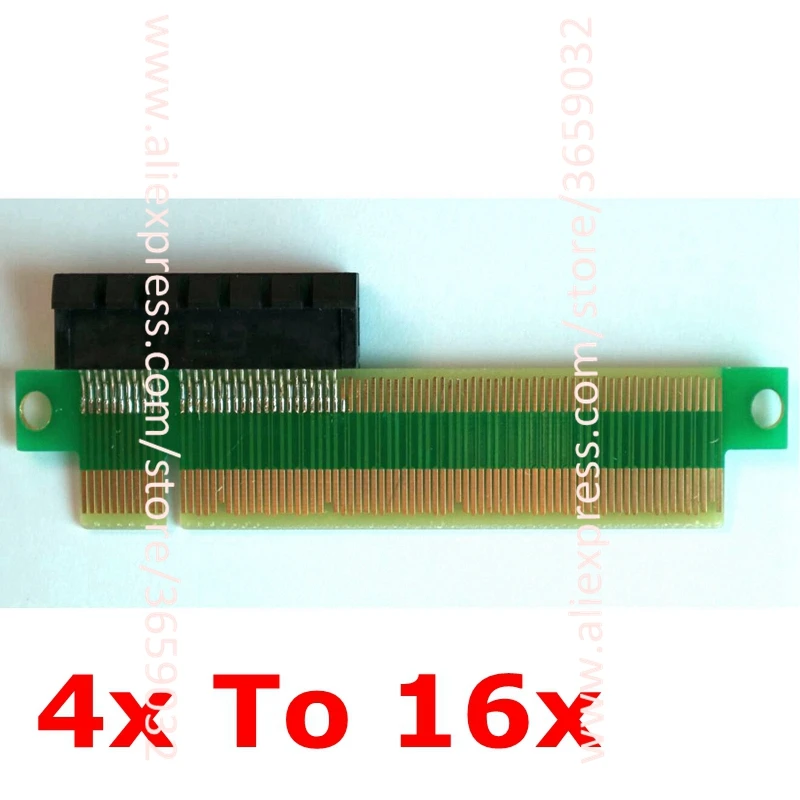 PCI-E 1X 4X 8X 16X Female To PCI-E 16X Male Graphics Extension Connection Conversion Adapter Card Compatible with PCIe 3.0