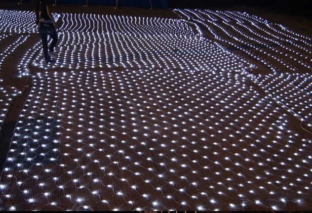 MEMEOKON 8M*10M Large Net Lights 2000 LED Mesh Decorative Fairy Twinkle Christmas Wedding New Year Party