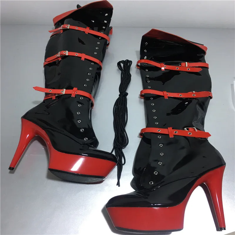 sexy clubbing 15cm Platforms stiletto boots Fashion pole dancing 6 inch Over The Knee Boots women motorcycle boots