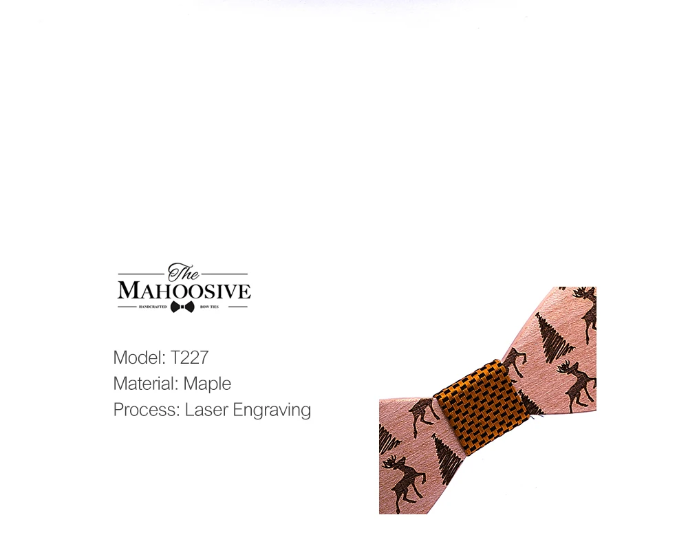 Holz design handgemachte Holz fliege brosche holz box set hochzeit partei bankett manschettenknöpfe taschentücher revers blumen – Detail 7