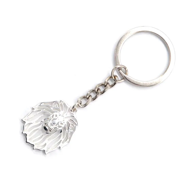 

Jewelry Metal Animal Pendant Hollow Out Lion Key Chains