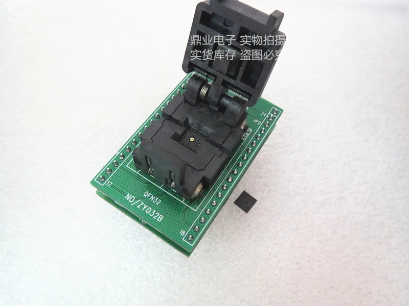 Clamshell ZY032B QFN32 IC Burning Seat Adapter Testing Seat Test Socket Test Bench In The Stock