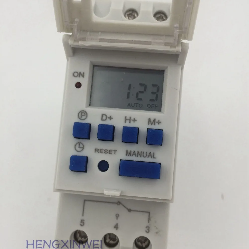 Din Rail Microcomputer Timer THC15A AHC15A  TP8A16  Electronic Programmable Digital TIME Relay Repeat Programs With 8 ON/OFF