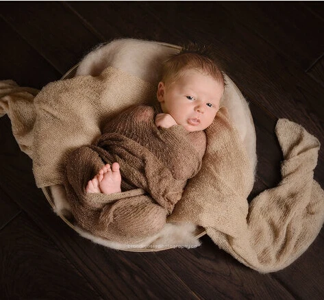 50*50cm  Fluffy Wool Felt Fleece Real Pure Wool Basket Filler Stuffer Newborn Photography Props