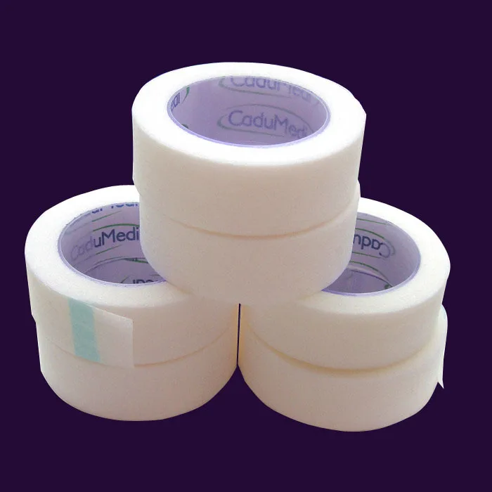 

20 шт., лента для здоровья, повязка для ухода за больными, марлевый катетер, встроенная нетканая бумажная лента 1,25 см, 500 см, хирургическая повязка для ухода за ранами