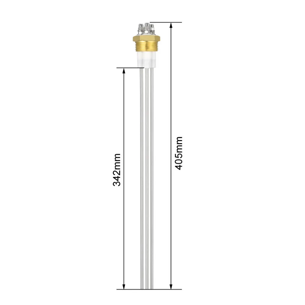 Uxcell  G1inch Thread Water Level 2/3-Pin Liquid Indicator Electrode Probe for Steam Boiler Swimming Pool less than 200 Degree