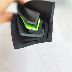Custom L-Shape Sealing Strips, Corner Protector, Edge Enclosure, Collision Avoidance Gasket, Brown Black Green