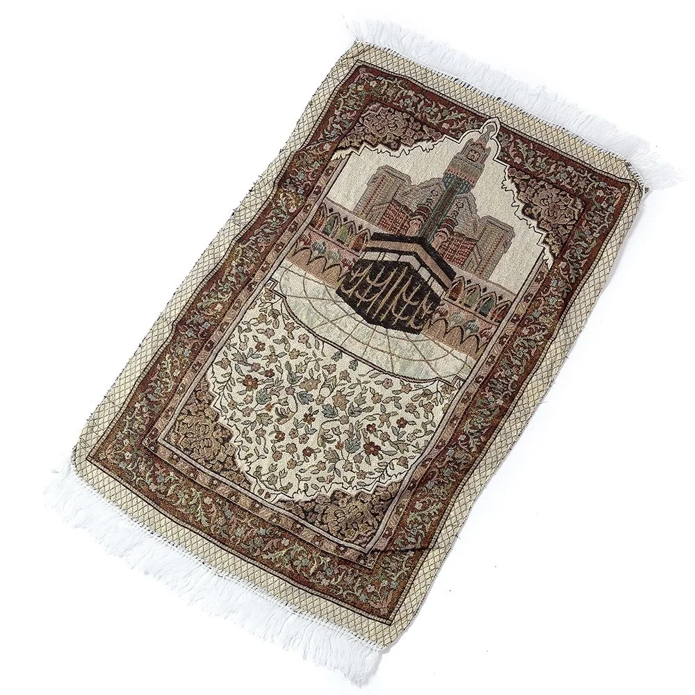 new arrival 70*110cm Islamic Muslim Prayer Mat Salat Musallah Prayer Rug Tapis Carpet Tapete Banheiro Islamic Praying Carpet