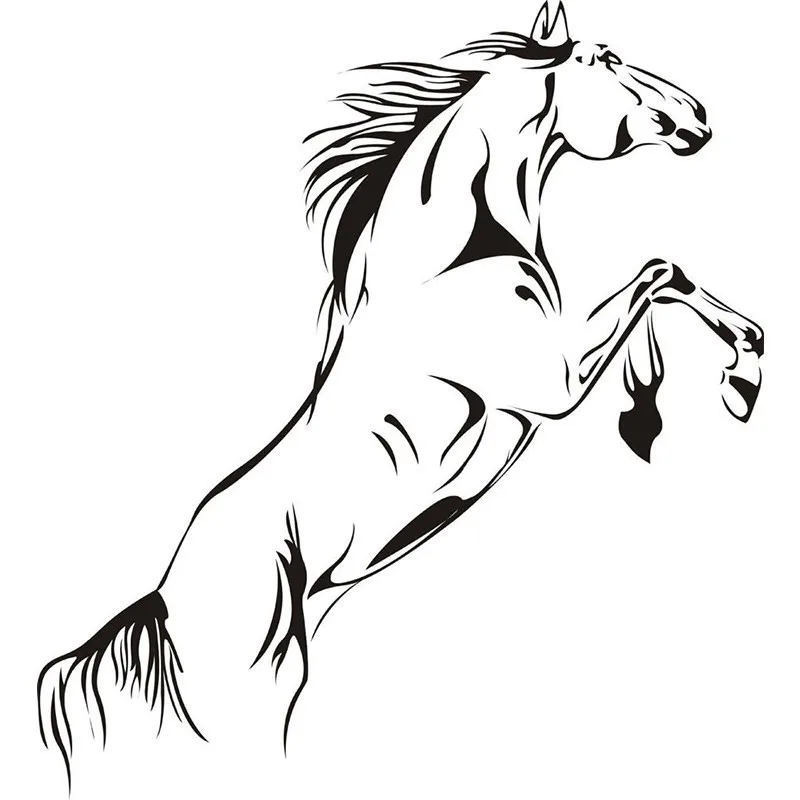 Jumping Horse Wall Art Stickers Vinyl Decal Stylish Home Graphics Lounge Bedroom 40X90CM