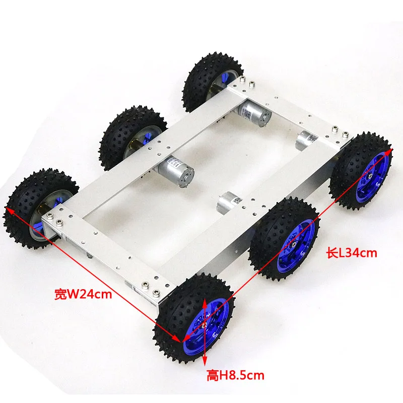 

DOIT 6WD Intelligent Robot Chassis Heavy Load + 6 Pcs Motor Educational Competition Wifi /Bluetooth Control