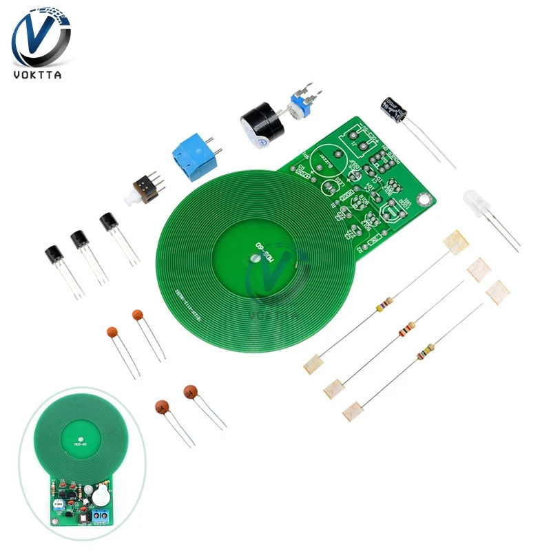 Metal Detector DC 3V-5V 60mm for Assemble Kit DIY Non-contact Sensor Board Electronic Part Metal Detector Underground Finder