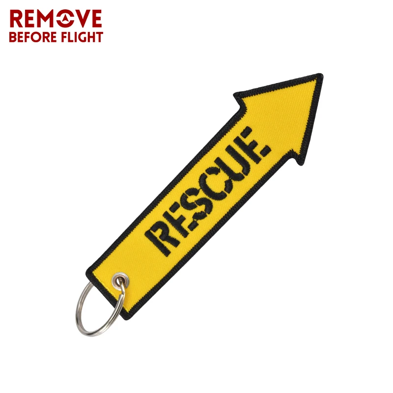 3PCS/Lot Remove Before Flight Key Chain for Cars Luggage Tag Keychain Motorcycles Rescue Embroidery Key Fob OEM Keyring