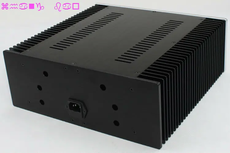 WA76 อลูมิเนียมแชสซีกล่องเคสสําหรับเครื่องขยายเสียง 312x323x120 มม