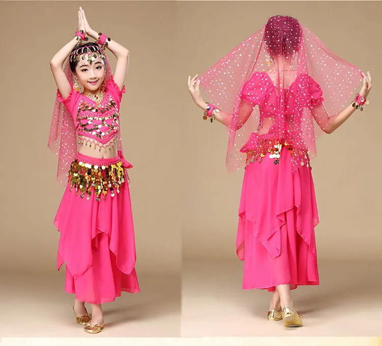 Kid Meisjes Buikdansen Kostuum Set Kinderen Indiase Dans Kostuums Voor Meisjes Prestaties Kinderen Meisje Bellydance Meisje Egypte Dans