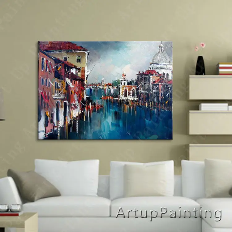 Paris Street Art Painting Home Decor Home Decoration Oil painting Wall Pictures for living room Home Decor paint Wall art paint2