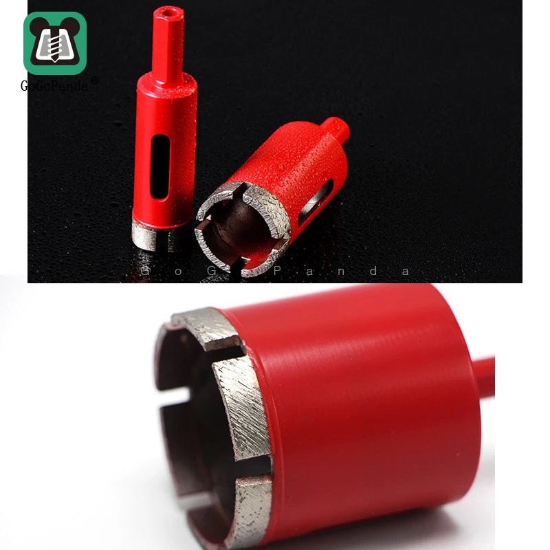 Gogopanda-broca núcleo de 6mm a 60mm, broca para mármore, granito, pedra, material de cimento, sinterização, diamante, frete grátis