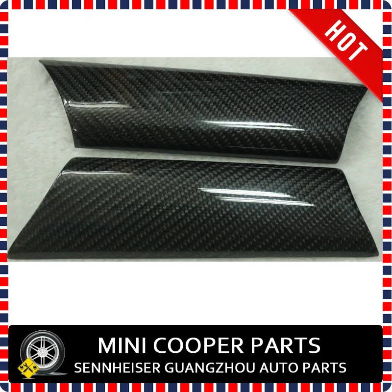 Brand New Carbon Fiber Material Interior Door Handle Cover For mini cooper  R55 R56 R57 R58 R59(2 Pcs/Set)