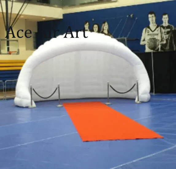 Factory Nice 4m Inflatable Luna Dome Tent Hemispherical Igloo Tentage Trade Show Pod Booth for Personal Concert and Car Cover