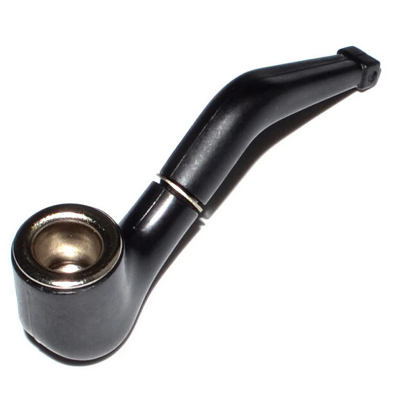 20 Pieces Pipes Black Creative Cute Mini Pipes Smoking Accessories Fashion Plastic Durable Filter Smoking Pipe Black