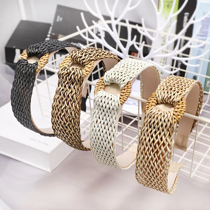 

Korea Boutique Hairband Vintage Elegant Braided Headband Women Lady Girls Hair Head Hoop Bands Accessories Hairbands Headdress