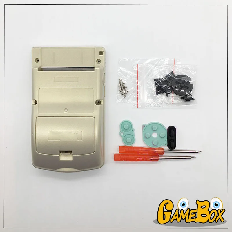 Shell สำหรับ Nintendo GBC GameBoy Color Limited Edition ไขควง Lable ปุ่ม