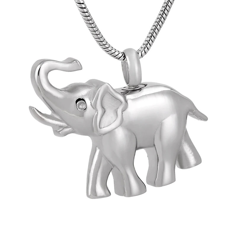 5,10,20,50 PCS /Lots Wholesale Stainless Steel Elephant Cremation Pendant Keepsake Memorial Urn Necklace for Pet/Aniaml Ashes