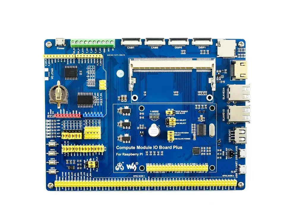 Compute Module IO Board Plus,Composite Breakout Board For Developing With Raspberry Pi CM4S / CM3 / CM3L / CM3+ / CM3+L