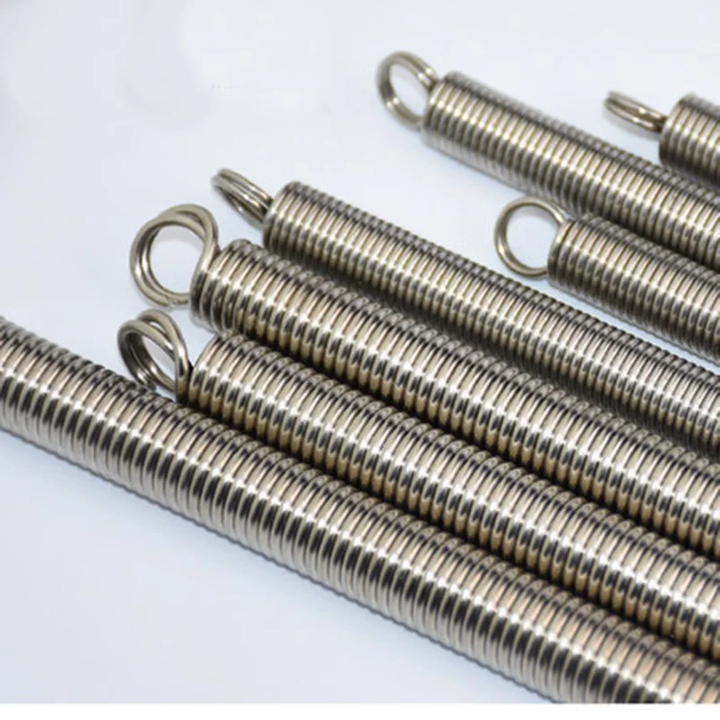 

1pcs 1.6mm 1.8mm Wire diameter tension spring linear stainless steel small tension springs 10-18mm outside diameter 300mm length