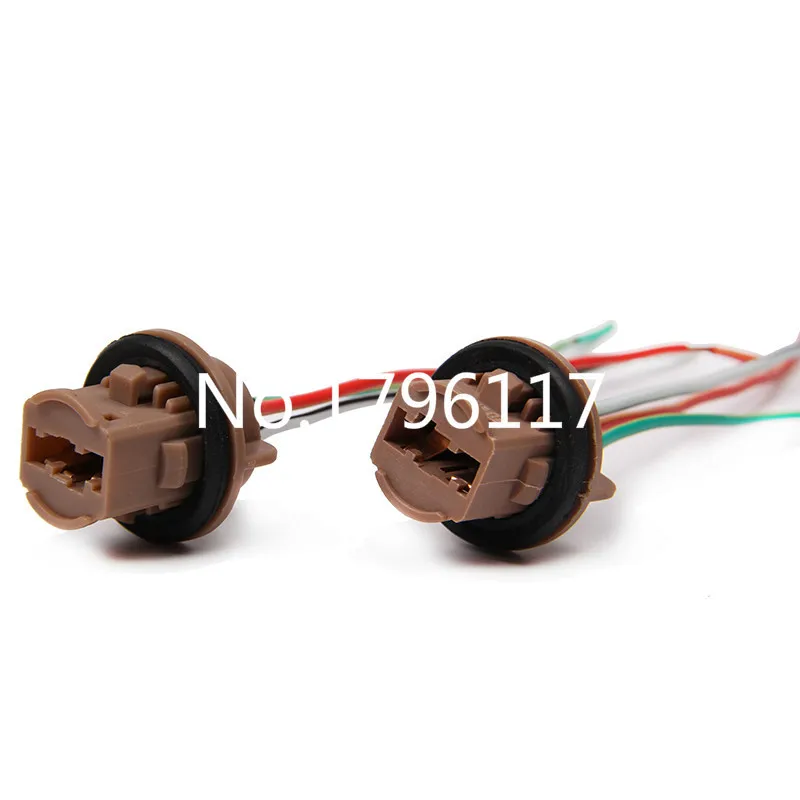 

2x 7443 7440 T20 992A Car Bulb Socket Brake Turn Signal Light Harness Wire Auto T20 LED Pig Tail Plug Light Source Adapter