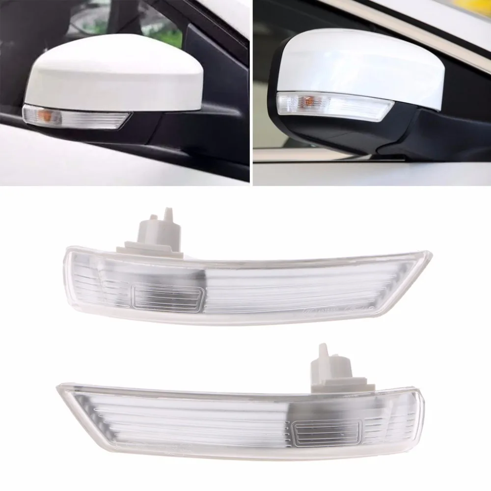 1Pc Left Side( Cab)/Right Side(Co-pilot) Mirror Turn Signal Corner Light Lamp Cover Shade For Mondeo - Focus II 2 III 3