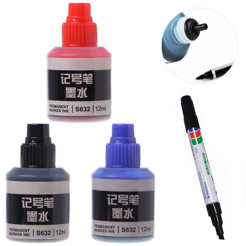 12ml Waterproof Instantly Dry Graffiti Paint Pen Oil Ink Refill For Marker Pens  Marking Ink