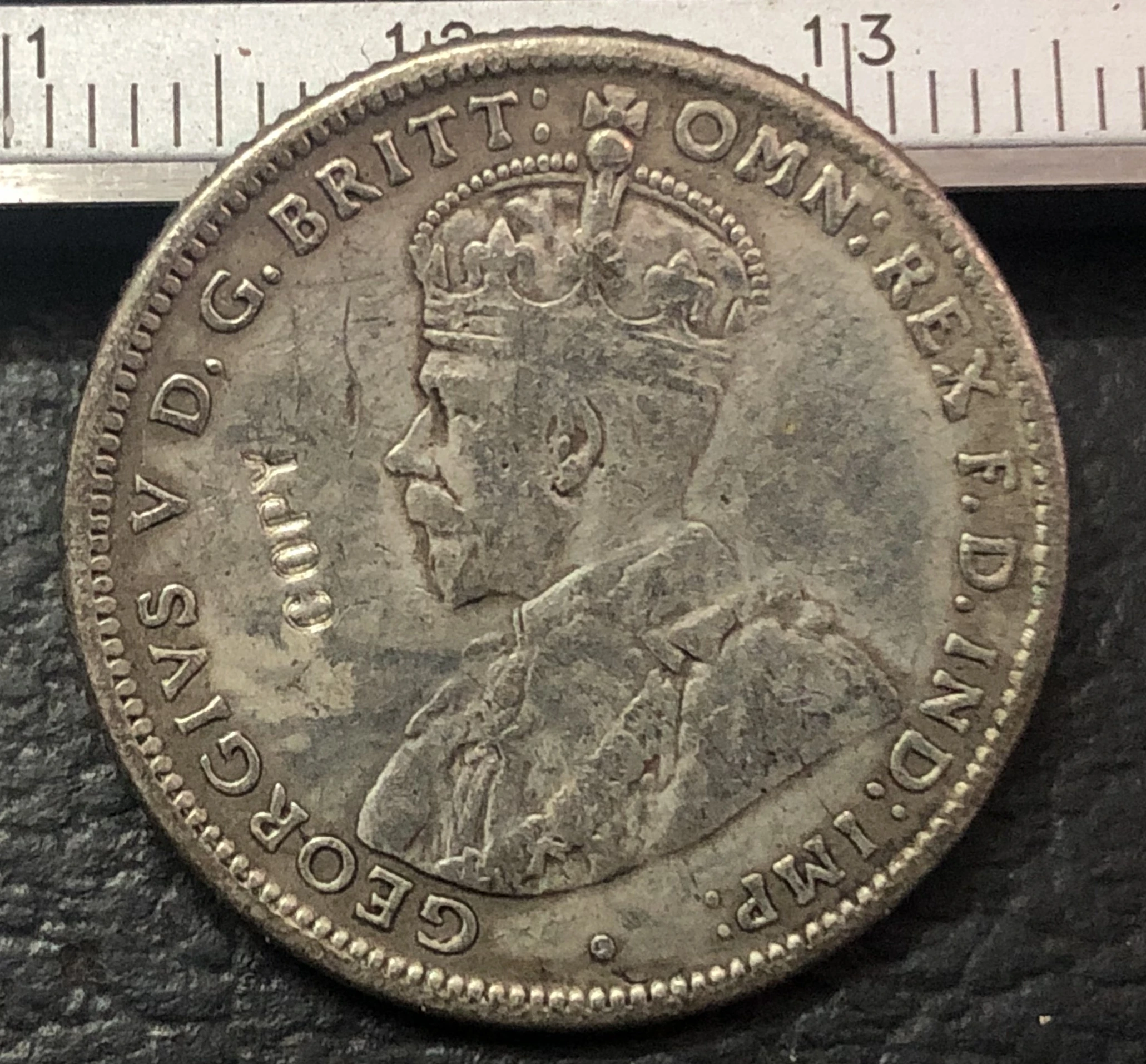 1921 Australia One Shilling- George V Silver Copy Coin