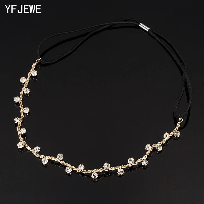 Women Hair Accessories Crystal Chain Charms Head Bands Women Jewelry Wedding Bridal Hair Jewelry H008