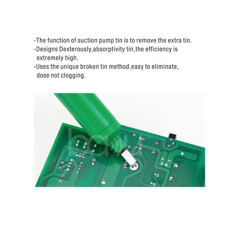 BAKU Professional Desoldering Pump Tin Solder Sucker Removal Vacuum Pen Tool to Clear Paste for Electric Circuit Boards