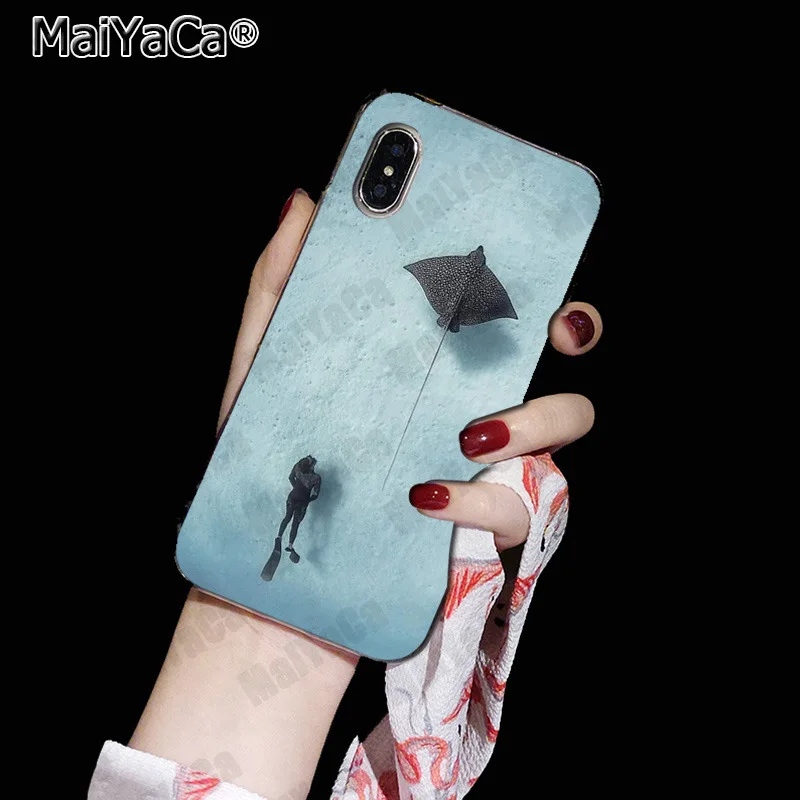 MaiYaCa Animal manta ray phone for iphone 13 SE 2020 11 pro 8 7 66S Plus X 10 5S SE XS XR XS MAX Coque Shell