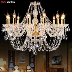 Vintage Crystal Chandelier For Living Room Bedroom Villa Crystal Ceiling Pendant Fixtures Lighting Chandelier Lights K9 Quality