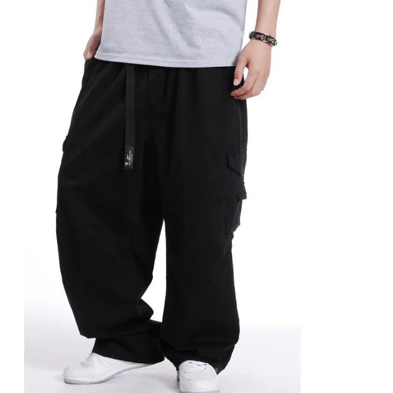 Men Sweatpants Hip Hop Dance Mens Trousers Pants Casual Joggers Loose Cargo Pants Wide Leg Male Clothing PLus Size XXXL