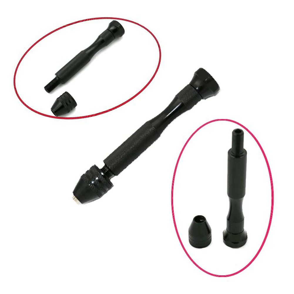 11PCS Precision Mini Micro Aluminum Drill Hand Keyless Chuck Micro Twist Hand Drill Bits Rotary Tool Wood Woodworking Drilling