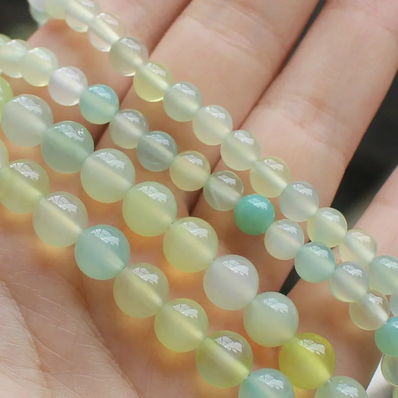 Multi-Color Green Agates Loose Beads 15\