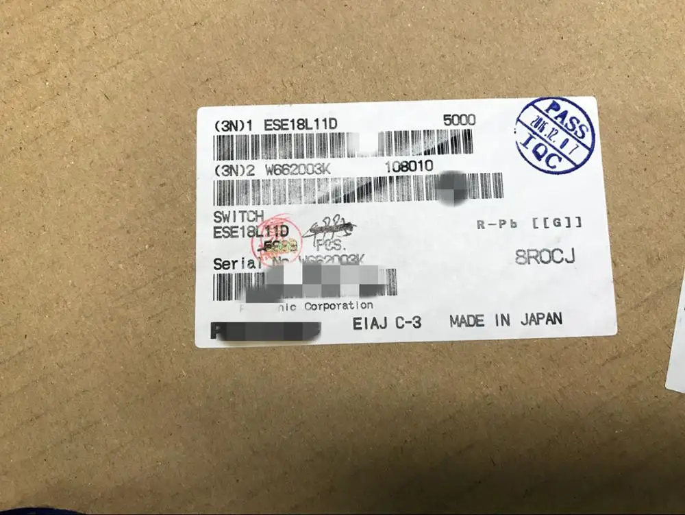 10 قطعة اليسار إعادة تعيين كشف اللباقة التبديل ESE18L11D الحد الصحافة التبديل