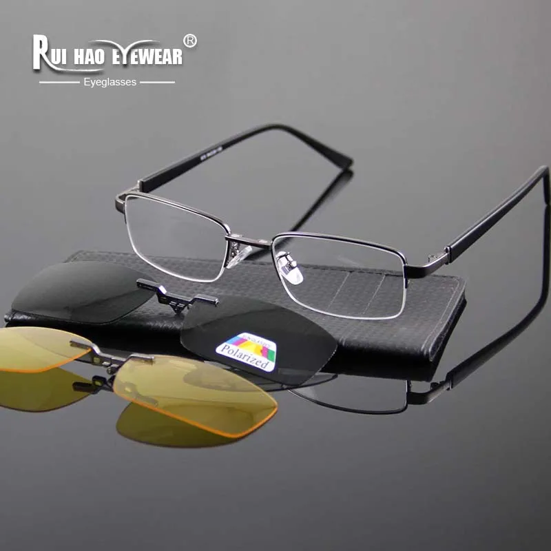 Eyeglasses Frames Glasses Men Women Spectacles Frame Eyewear Frames Clip-on Sunglasses Polarized Sun Glasses Yellow Night Vision