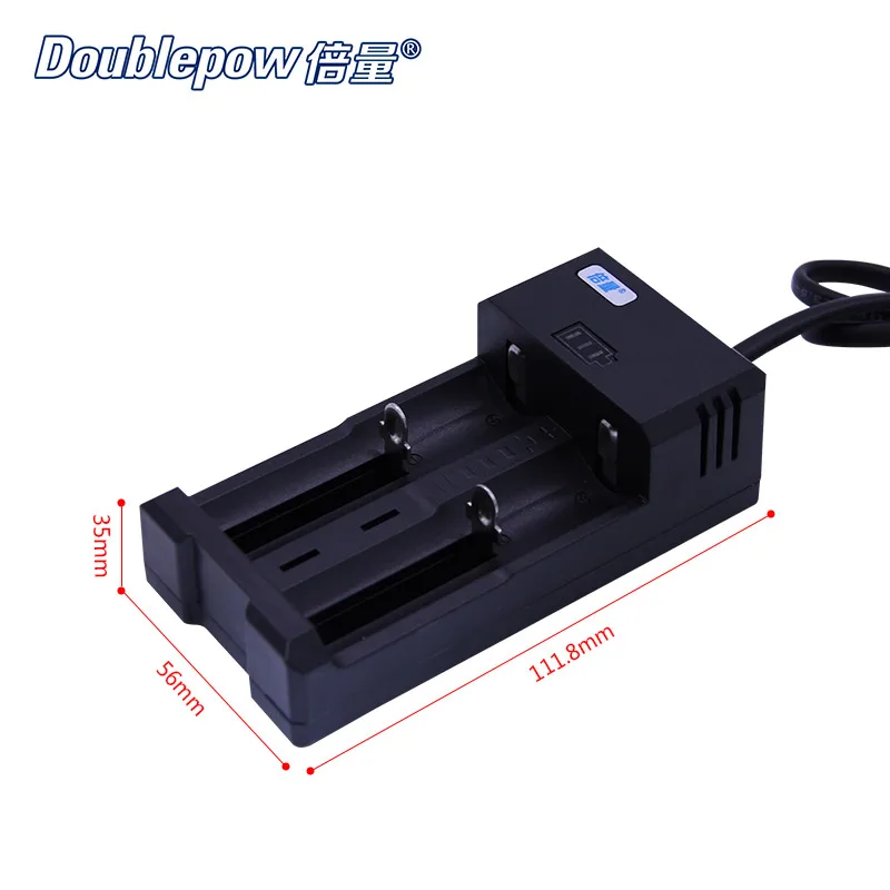 2 slots Doublepow DP-K65 Intelligent Rapid charger for 3.7V Li-ion batteries 26650,22650,26500,18650,16340,17670,18500,17500