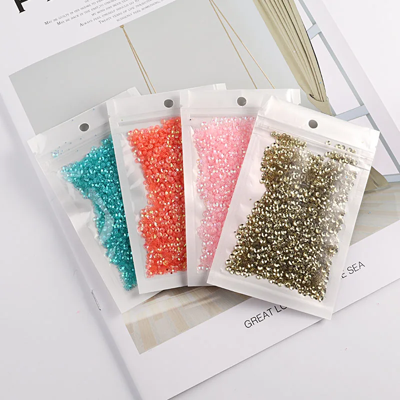 10g/pack 3mm Cup PVC Round Transparent Crystal Loose Sequins Sewing Wedding Craft Women Kids DIY Garment Nail Accessories