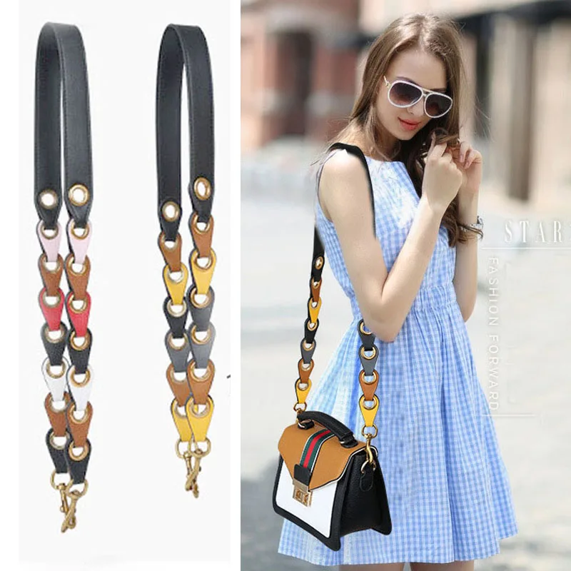 

Fashion Serpentine Straps Colorful PU Leather Handle for Handbags Replacement Straps Belt Accessories for Women Bag