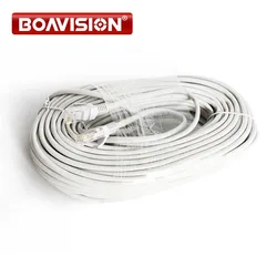 RJ45 Cable 10m / 20m / 30m / 50m Gray CAT5/CAT-5e Ethernet Cable RJ45 CCTV Network Lan Cable For NVR System IP Cameras