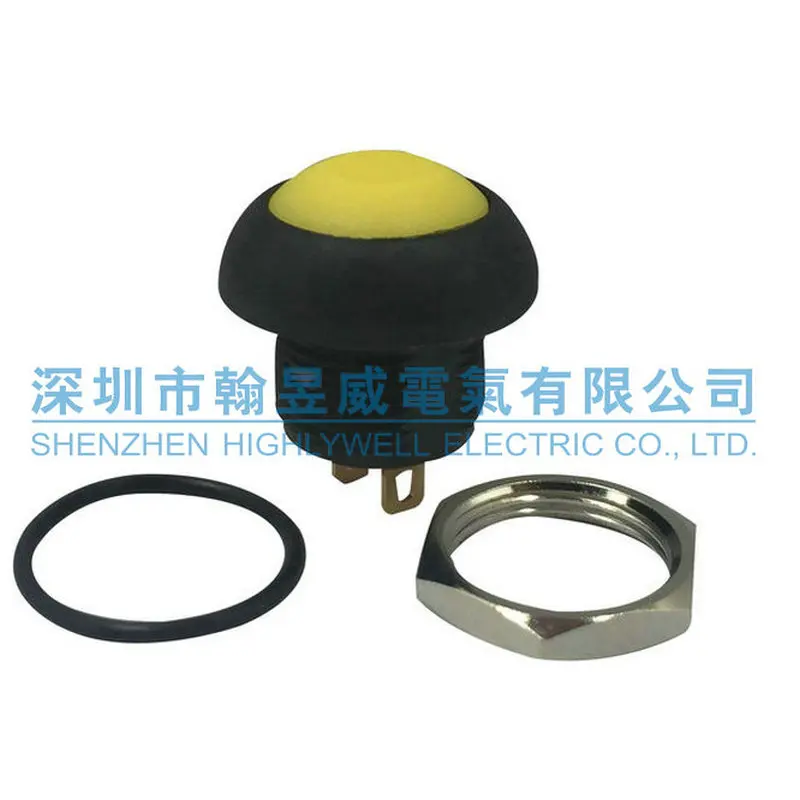 Original new 100% import reset button switch always open and press IP67 yellow PAS6B2M1CAS5-5